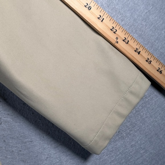 Vintage Perry Ellis Mens Khaki Full Zip Lined Harrington Jacket Size Large - Picture 7 of 16